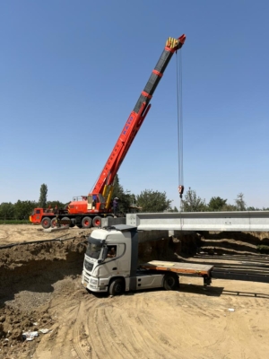 حمل و نقل سازه‌ های فلزی با جرثقیل